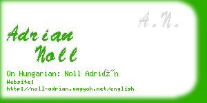 adrian noll business card